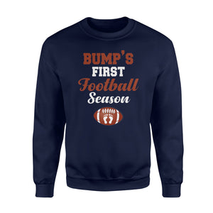 Bump's First Football Season Pregnant Women Gift Sweatshirt