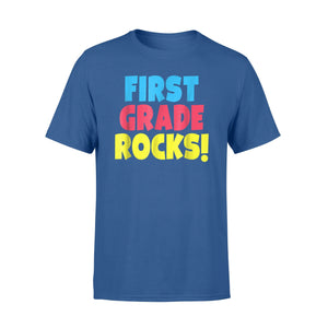 First Grade Rocks Funny Gift For A 1st Grader T-Shirt
