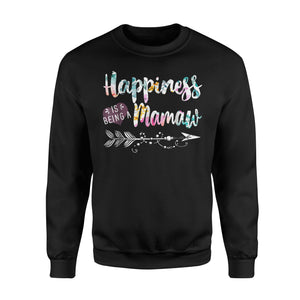 Happiness Is Being A Mamaw Cute Womens Grandma Sweatshirt