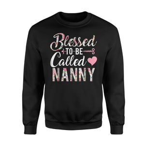 Blessed To Be Called Nanny Floral Grandma Sweatshirt