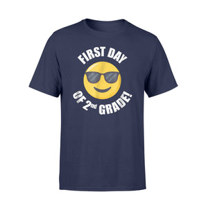 First Day Of Second 2nd Grade Emoji For Boys Girls T-Shirt