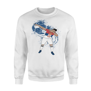 Dabbing Serbia Soccer Player Jersey  Serbian Football Sweatshirt