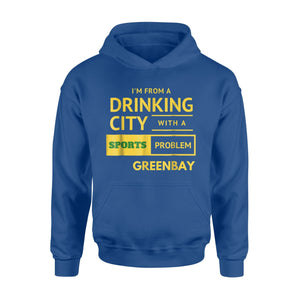Drinking City Greenbay Wi Football Fan Tailgate Hoodie