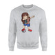 Dabbing Soccer Girl USA Jersey - US Football Sweatshirt