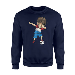 Dabbing Soccer Boy Netherlands Jersey  - Dutch Football Sweatshirt