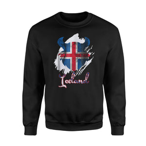 Iceland Soccer Jersey  Fleece Sweatshirt