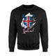 Iceland Soccer Jersey  Fleece Sweatshirt