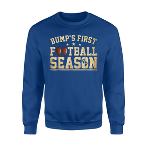 Bump's First Football Season Prenancy Sweatshirt