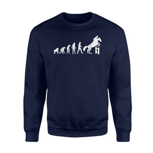 Evolution Horse Jumping Horseback Riding Equestrian Sweatshirt