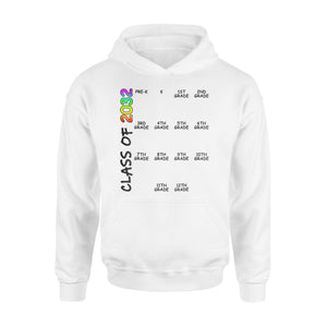 Graduation  Class Of 2032 Per-K -12th Grade Hand Prints  Hoodie