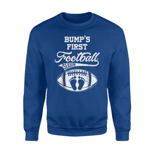 Bump's First Football Rugby Season Pregnant Gift Sweatshirt
