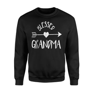 Blessed Grandma, Cute Tribal Arrow And Heart Gran Gift Sweatshirt