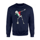 Dabbing Skeleton Mexico Soccer  Mexican Dab Dance Football Sweatshirt