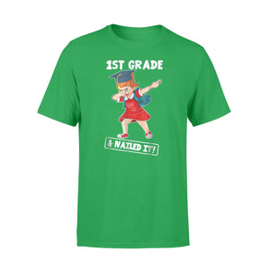 Dabbing Girl Graduation 1st Grade And Nailed It T-Shirt