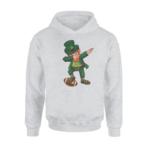 Dabbing Leprechaun Football St Patricks Day Hoodie