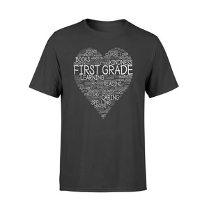 First Grade - Word Heart T-Shirt