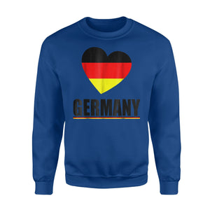 Heart Germany Soccer I Love Germany Football Gift Sweatshirt