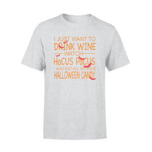 I Just Want Drink Wine Halloween Mom T-shirt