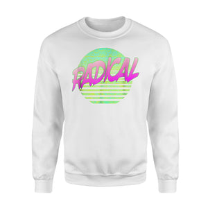 80s Party Wear Radical Themed Neon Costume Outfit Sweatshirt