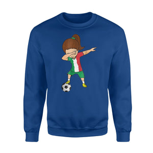 Dabbing Soccer Girl Italy , Italian Football Jersey Sweatshirt
