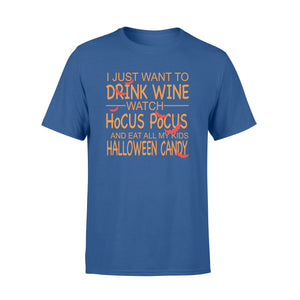 I Just Want Drink Wine Halloween Mom T-shirt