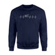 Harness Racing Heartbeat Love Horse Racing Sweatshirt