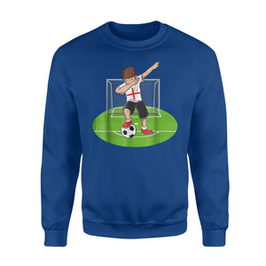Dabbing Soccer Boy England UK English Football Sweatshirt