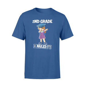 Cute Girls Dabbing 2nd Grade Nailed It Graduate Funny T-Shirt
