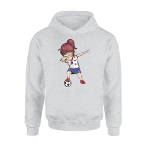 Dabbing Soccer Girl South Korea Jersey Korean Football Hoodie