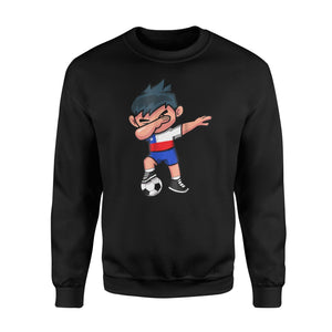 Dabbing Soccer Boy  Chile Chileans Football Sweatshirt