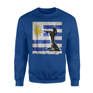 Dabbing Soccer Boy Uruguay Jersey Uruguayan Football Sweatshirt