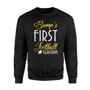 Bump's First Football Season Pregnant Women Gift Sweatshirt