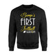 Bump's First Football Season Pregnant Women Gift Sweatshirt