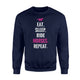 Eat Sleep Ride Horses Repeat Sweatshirt