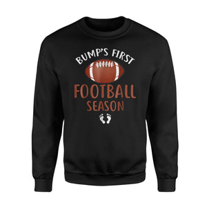Bump's First Season Football Pregnancy Announcement Sweatshirt