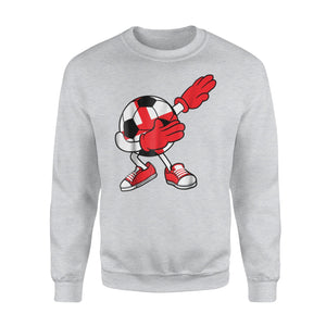 Dabbing Soccer Ball England Jersey - English Football  Sweatshirt