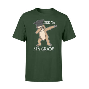 Dabbing Sloth Graduation 5th Grade Senior T-Shirt