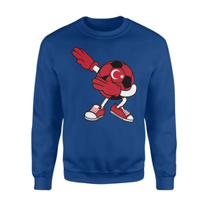Dabbing Soccer Ball Turkey Jersey  - Turk Football Gift Sweatshirt