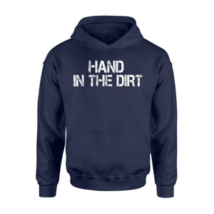 Football Lineman For Men Gloves Hand In The Dirt Hoodie