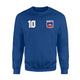 Haiti Haitian Flag Soccer Football Fan Zoe Jersey Sweatshirt