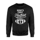 Bump's First Football Rugby Season Pregnant Gift Sweatshirt