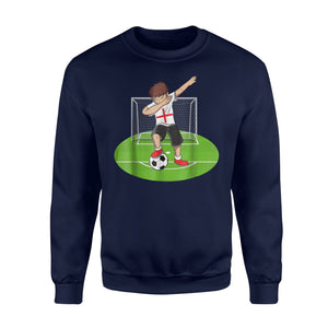 Dabbing Soccer Boy England UK English Football Sweatshirt