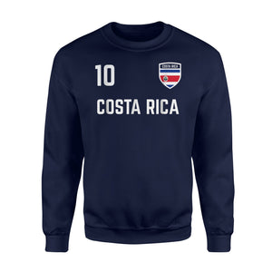 Costa Rica Flag Soccer Jersey Football Team Fan Sweatshirt