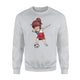 Dabbing Soccer Girl Chile Jersey - Chilean Football Sweatshirt