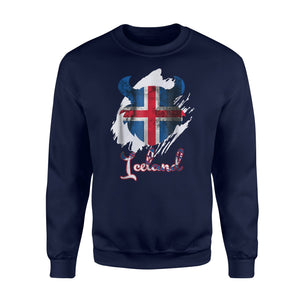 Iceland Soccer Jersey  Fleece Sweatshirt