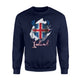 Iceland Soccer Jersey  Fleece Sweatshirt