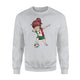 Dabbing Soccer Girl Mexico Jersey - Mexican Football Sweatshirt