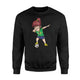 Dabbing Soccer Girl Brazil Jersey - Brazilian Football Sweatshirt