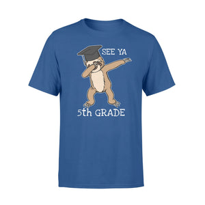 Dabbing Sloth Graduation 5th Grade Senior T-Shirt
