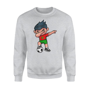 Dabbing Soccer Boy Morocco Moroccans Football Sweatshirt